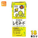 キッコーマン 豆乳飲料 レモネード 200ml 紙パック 18本入 イソフラボン