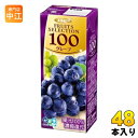 エルビー フルーツセレクション グレープ100 200ml 紙パック 48本 (24本入×2 まとめ買い) ぶどうジュース グレープジュース 果汁100%