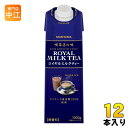 守山乳業 喫茶店の味 ロイヤルミルクティー 1000g 紙パック 12本 (6本入×2 まとめ買い) 紅茶飲料