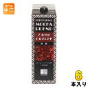 三喜屋珈琲 炭焼珈琲 さわやかモカブレンド 無糖 1L 紙パック 6本入 コーヒー飲料