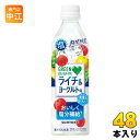 〔5月7日発売〕 サントリー GREEN DA KA RA グリーンダカラ 塩ライチ＆ヨーグルト 490ml ペットボトル 48本 (24本入×2 まとめ買い) 熱中症対策 果汁飲料 塩分補給