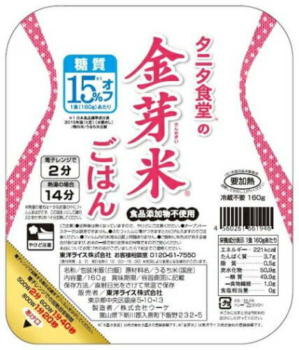東洋ライス タニタ食堂の金芽米ごはん 160g...の紹介画像2