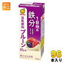 マルサンアイ 豆乳飲料 プルーンmix 1日分の鉄分 200ml 紙パック 96本 (24本入×4 まとめ買い) 豆乳 イソフラボン 栄養機能食品 鉄