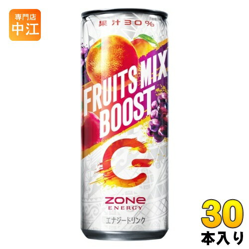 サントリー ZONe ENERGY FRUITS MIX BOOST 240ml 缶 30本入 エナジードリンク ゾーン フルーツ