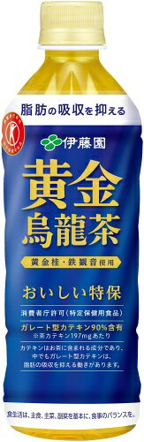 伊藤園 黄金烏龍茶 500ml ペットボトル 48本 (24本入×2 まとめ買い) トクホ お茶 ...