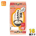 テーブルマーク 国産こしひかり 180g 5食セット×16袋入 (8袋入×2 まとめ買い) 非常食 レトルト インスタント パックご飯 コシヒカリ