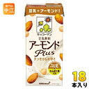 キッコーマン 豆乳飲料 アーモンド Plus 1L 紙パック 18本 (6本入×3 まとめ買い) イソフラボン 植物性ミルク すっきりした甘さ