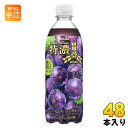 アサヒ 三ツ矢 特濃 グレープスカッシュ 500ml ペットボトル 48本 (24本入×2 まとめ買い) 炭酸飲料 ポリフェノール コンコード 巨峰 果汁 微炭酸