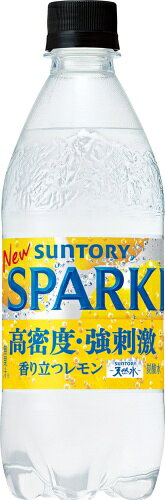サントリー 天然水 スパークリング レモン 500ml ペットボトル 24本入 強炭酸水 炭...