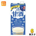 森永製菓 甘酒 1L 紙パック 6本入 あまざけ 熱中症対策 米麹