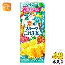 カゴメ 夏のフルーツこれ1本 パイン&シトラスレモンブレンド 200ml 紙パック 48本 (24本入×2 まとめ買い) 果汁 これ1本 フルーツジュース コレイチ 果汁100% 期間限定 季節限定