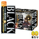 サントリー BOSS ボス 無糖ブラック ウマ娘デザイン 185g 6缶パック×10 (合計60本) 缶コーヒー 期間限定 BOSS×ウマ娘コラボグッズキャンペーン対象品 BLACK
