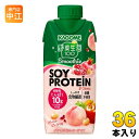 カゴメ 野菜生活100 スムージー ソイ プロテイン ざくろミックス 330ml 紙パック 36本 (12本入×3 まとめ買い) 野菜ジュース Smoothie SOY PROTEIN mix ソイ フルーツ|詳細画像