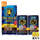 サントリー BOSS ボス プレミアムボス 微糖 185g 缶 60本 (30本入×2 まとめ買い) 缶コーヒー 珈琲 ウマ娘デザイン