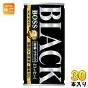 サントリー BOSS ボス 無糖ブラック 185g 缶 30本入 缶コーヒー 珈琲