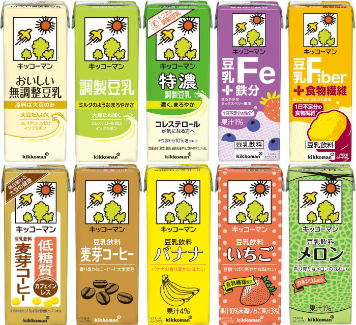 キッコーマン 豆乳 200ml 紙パック 選べ...の紹介画像3