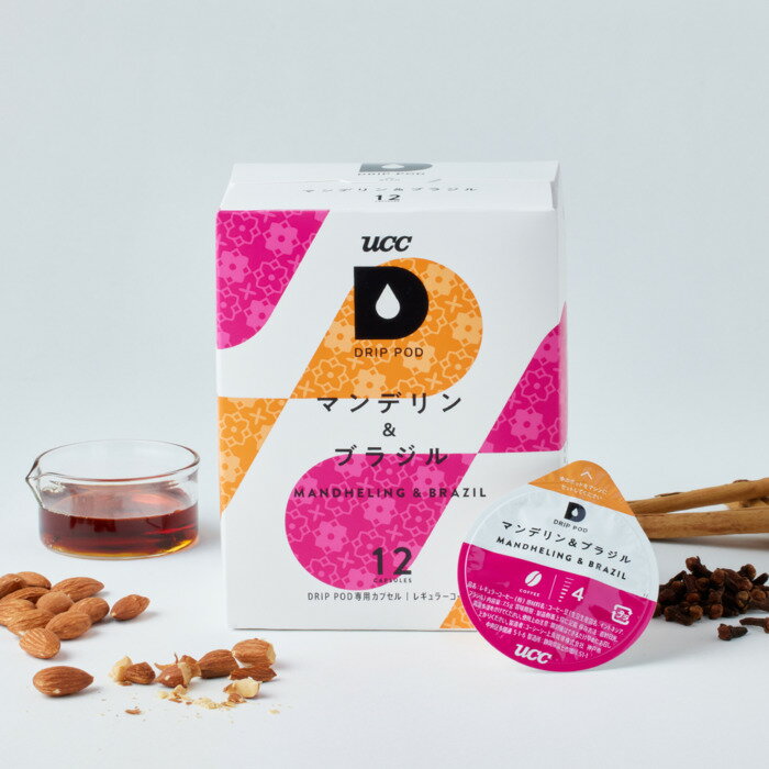 UCC DRIP POD（ドリップポッド） マンデリン&ブラジル 7.5g×12杯分 6箱 (1箱入×6 まとめ買い)