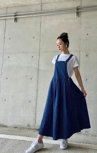 アシンメトリーサロペットスカート