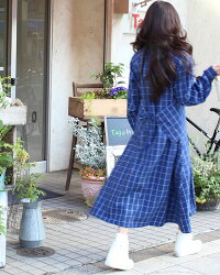 羽付きワンピースあじさい