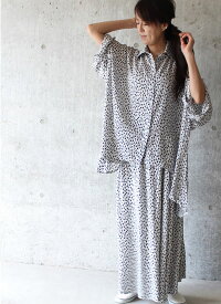 ビッグシャツセットアップマキシ