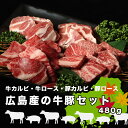 肉セット 【広島産の牛豚セット】 牛カルビ 牛ロース 豚カルビ 豚ロース 冷凍焼肉 広島県産 高級 焼肉セット 国産 焼肉用 肉セット 焼肉用 肉セット 食べ比べセット 焼き肉 冷凍 焼肉 自宅 お取り寄せ 焼肉用肉 広島 グルメ バレンタイン プレゼント ギフト 贈答用 美味しい 贈り物 肉