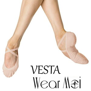 【Wear Moi　ウェアモア】VESTA ヴェスタ 標準幅　スプリットストレッチキャンパス　バレエシューズ（標準幅タイプ）キャンバススプリットソールバレエシューズ シューズ バレエ