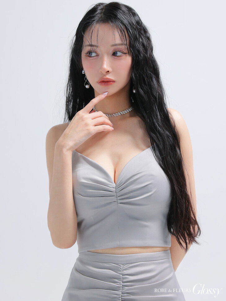 【ROBE de FLEURS Glossy / ローブドフルールグロッシー】ストレッチ/ サテン/ ギ...