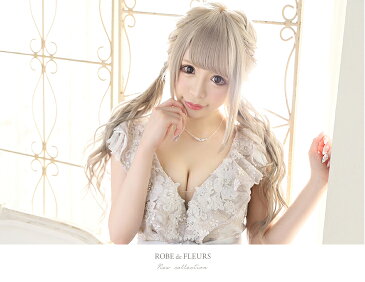 【SALE¥14,800】XS/S/M 送料無料 ROBE de FLEURS / ローブドフルール 刺繍ラメフラワーレース×フリルスリーブペプラムミニドレス(リボンベルト付) fm1730 robedefleurs キャバ キャバドレス キャバ嬢 キャバクラ クラブ ワンピ ワンピース