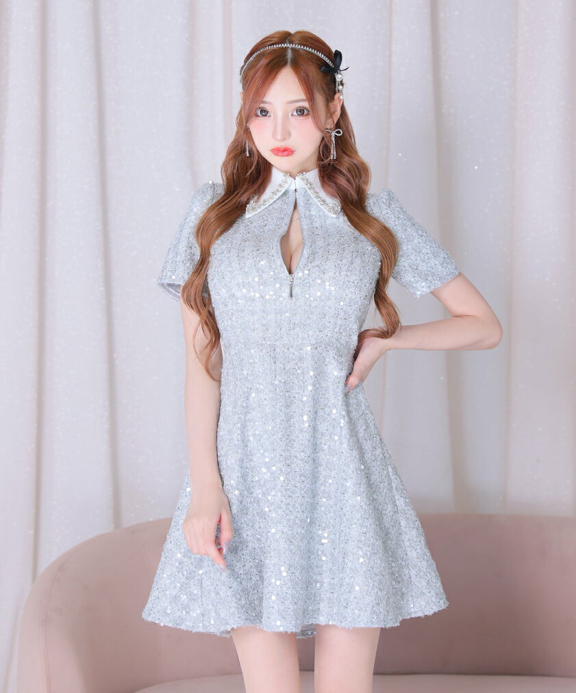 【新色追加】【再入荷】【ROBE de FLEURS / ローブドフルール】ツイード/ ジッパー...