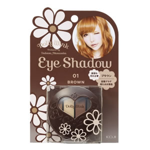 ドーリーウインク アイシャドウ 01ブラウン (メール便送料無料) 益若つばさ プロデュース DollyWink アイシャドウ ブラウン ドーリーウィンクのサムネイル