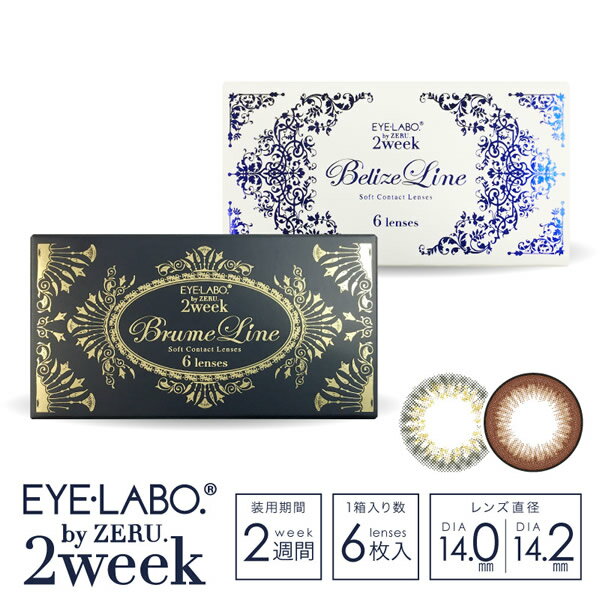 ＜5/15限定★最大100%ポイントバック＞アイラボ 2week by ZERU. (メール便送料無料) EYE LABO カラコン ツーウィーク