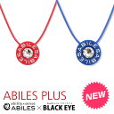 アビリス プラス クリスタル ネックレス T-RED & BLUE (メール便送料無料) ABILES PLUS 丸山式コイル ブラックアイ スワロフスキー 1