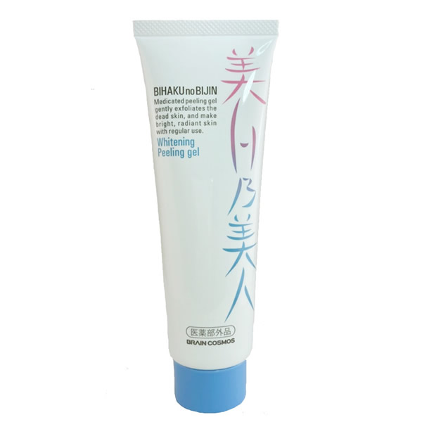 医薬部外品 美白乃美人 ピーリングジェル 120g プラセンタ アラントイン スキンケア ゴマージュ 角質ケ..