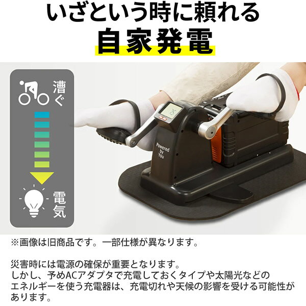 まわしてチャージ充電丸 PRO (送料無料) 充電 非常時 災害時 防災グッズ 電源 スマホ 携帯電話 電化製品 充電器 発電機 バッテリー ポータブル電源 Bluetooth 釣り 登山 キャンプ 防災 地震 台風 停電 candy-10511311 キャンディコムウェア サンプル画像3