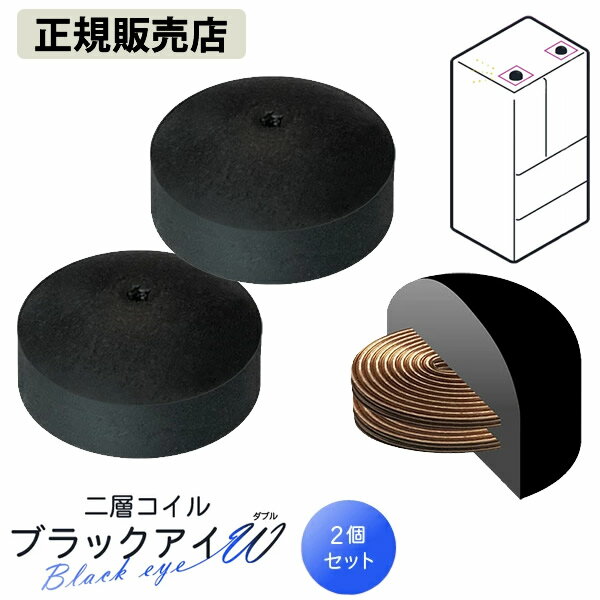 【正規販売店】二層コイル ブラックアイW(ダブル) 2個入 (メール便送料無料) 電磁波 対策 防止 ...