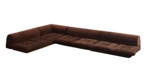 ＜4/25限定★最大100%ポイントバック＞フロアソファ ふわふわなめらかマイクロファイバーフロアコーナーソファ ソファ4点セット L字 2P×3+コーナー