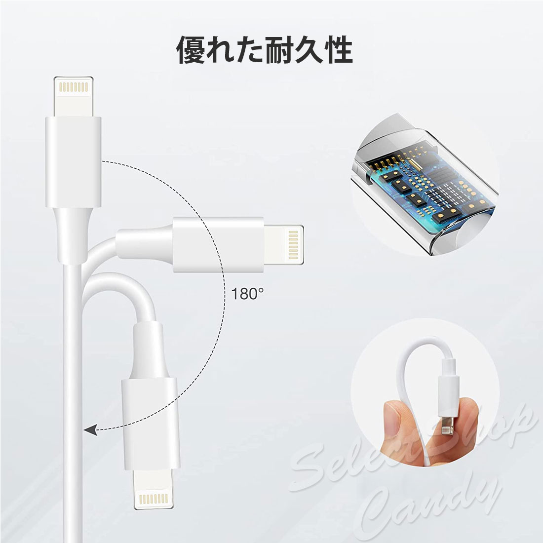 Type-Cケーブル 1.5m ロングブッシュ 丈夫でしなやか 曲げに強いケーブル 充電 データ転送 オズマ UD-ST3CSS150W
