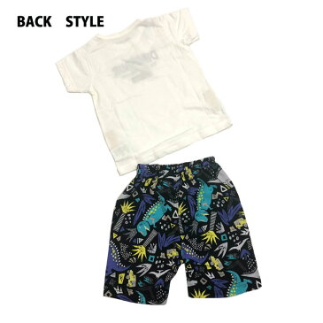 【20%OFFSALE】ampersand【アンパサンド】Boy's恐竜パジャマ 半袖・ハーフパンツ(80cm-140cm)¥1700→¥1360(税抜)