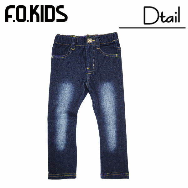 Rakuten - エフオーキッズ【F.O.KIDS】10分丈デニムパンツ（ネイビー）￥1500→￥1350（税抜）
