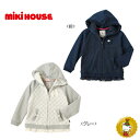 30%OFFセール・ミキハウス【MIKIHOUSE】リーナちゃん花柄レースパーカー(120cm・130cm)ミキハウス正規販売店