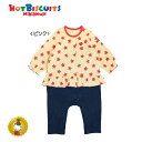 ホットビスケッツ(HOT BISCUITS)接結天竺☆セパレート風☆星プリントカバ-オール 70cm・80 7・ミキハウス正規販売店 ミキハウス(4)