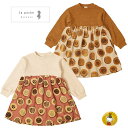 30%OFFセール・ラポシェビスキュイ la poche biscuit/ ビスケット総柄切り替えジャガードワンピース(100cm-140cm)女の子・子供服・...