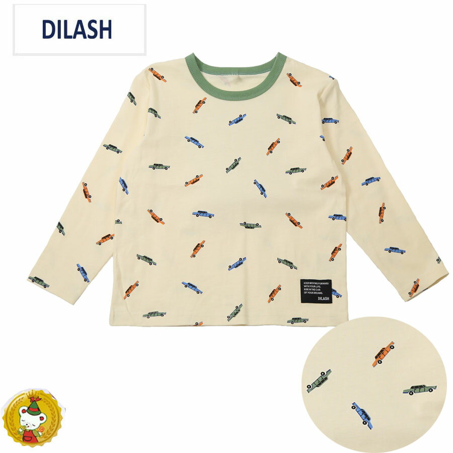 樂天商城 - 30%OFFセール・ディラッシュ クラッシックカー 長袖Tシャツ/ DILASH （80cm-140cm)(男の子・キッズファッション・ジュニアファッション）ロンT