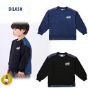 30%OFFセール・ディラッシュ デニム異素材切り替え トレーナー / DILASH (150cm-160cm)(男の子・ジュニアファッション)子供服