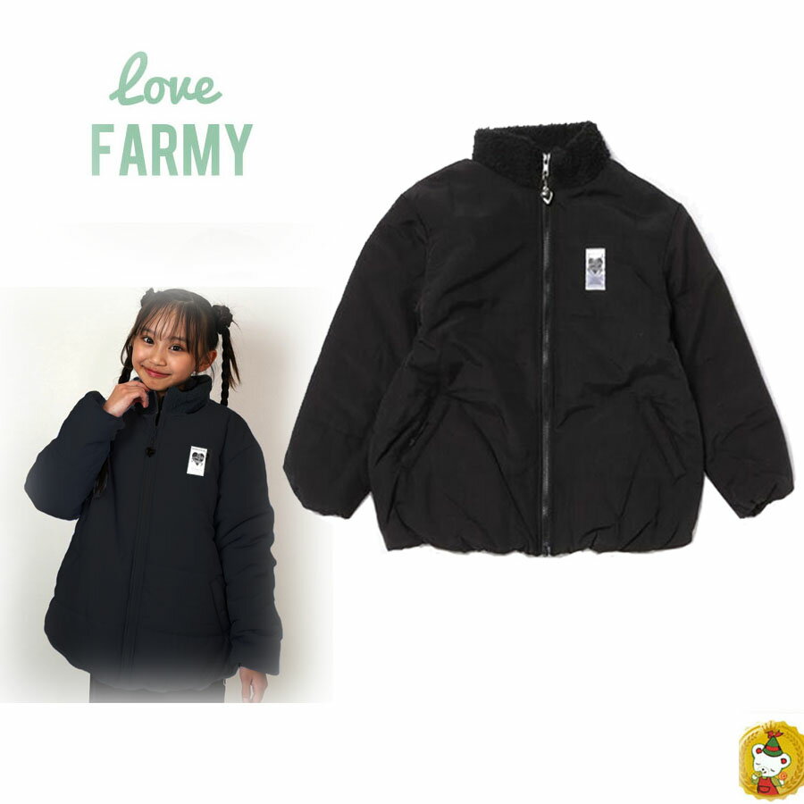 乐天商城 - ラブファーミー・襟ボアブルゾン（150cm)（love FARMY・シシュノン）女の子・子供服・ジュニアサイズ・ジュニアファッション・GIRLS
