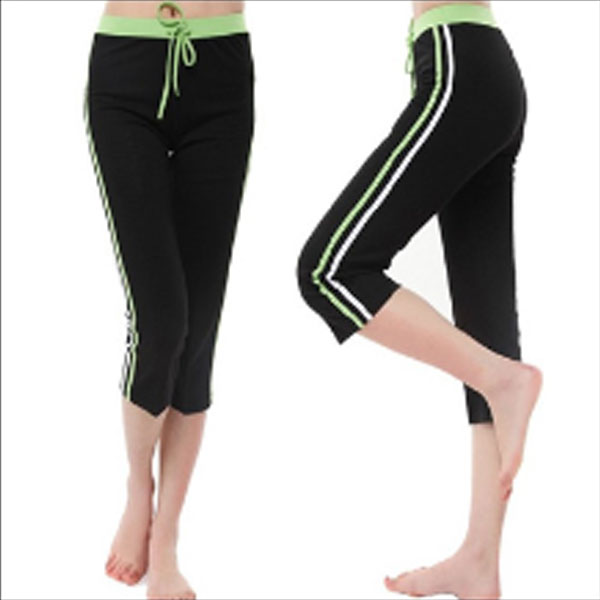 [送料無料][2ライン七分パンツ] 大きいサイズ レディース リラックス エアロ フィットネス ダンス 大人..