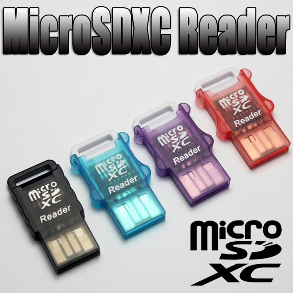 [][平面/4色]USB MicroSD Card Reader microSD microSDHC microSDXC