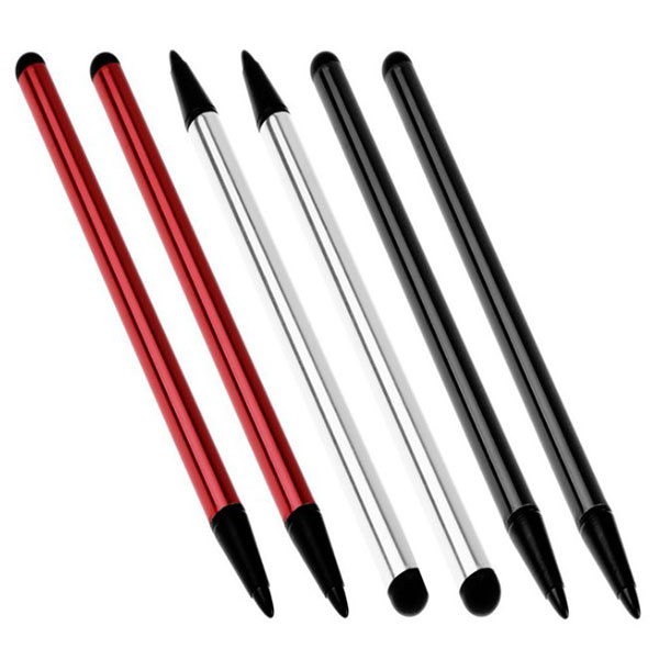 ● 送料無料 筆 Wペン3色タッチペンdocomosoftbankauiPhone6PlusiPadairminiXperiaZGALAXYSNoteEdgeARROWSNXASUSZenFoneGoogleNexusAQUOStabletnew3DSLL2DSスマホタブレットゲーム高得点効果バツグン筆先繊細絵画感圧式タッチパネル静電式タッチパネル兼用 長さ:約12cm