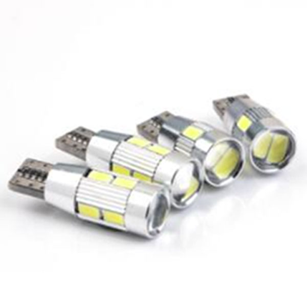 Rakuten - [送料無料] T10 LED ウェッジ球 12V 高品質 2835SMD 6連 10連 ルームランプ ポジション ナンバー灯 緑 水色 青 紫 ホワイト 予備 備品 単品