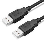 ●[送料無料]両方接続USBケーブル/USBコネクタAオス-USBコネクタAオス/USB2.0 A端子(オス)-USB2.0 A端子(オス)一部の外付けHDDやUSB切替器との接続に PS3/PS4/torne/ユピテルポータブルナビ/光化学ドライブ機器/DVD/Blueray/CD/ハードディスク/USB接続機器[長さ：約1.5m]